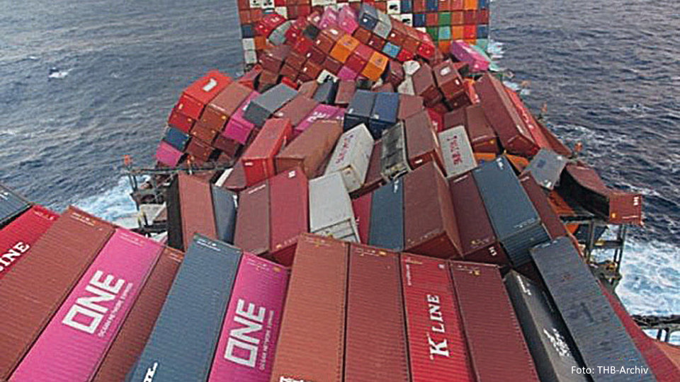 Container über Board